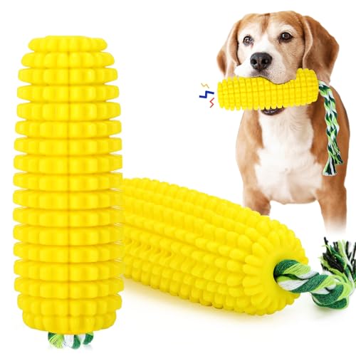 Dog Eating Corn Cob