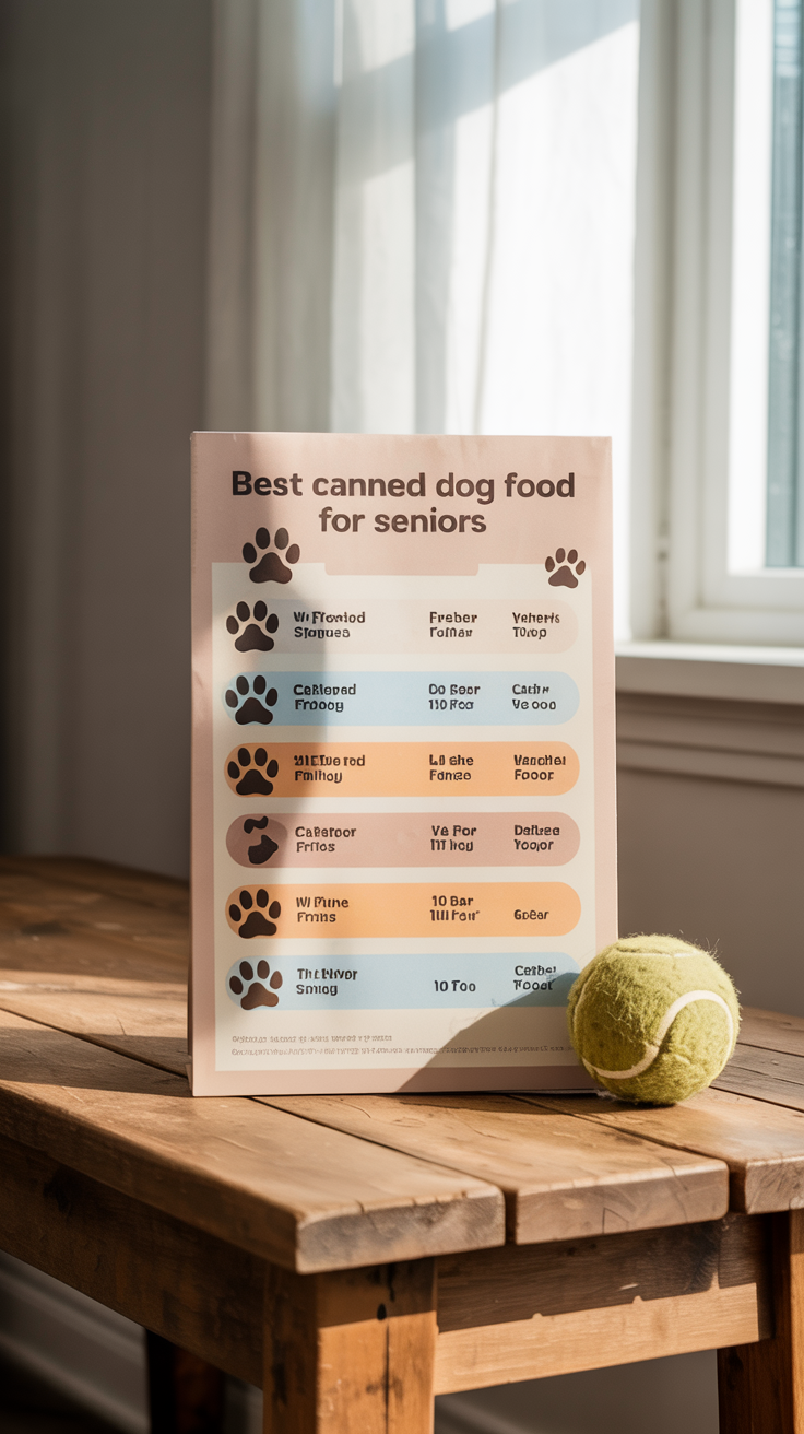 Evaluating the Best Canned Dog Food for Seniors Nutritional Needs and Options